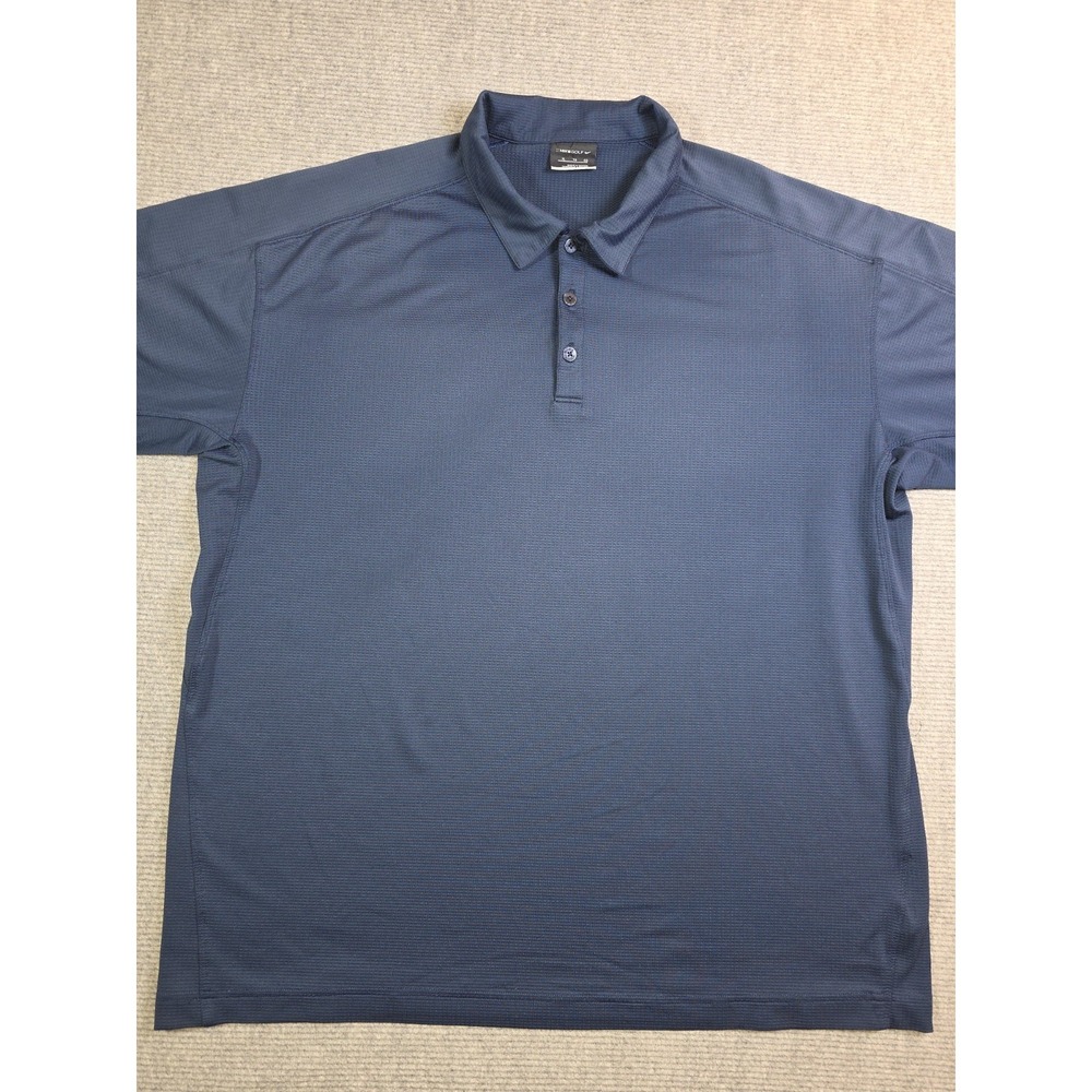 Nike Golf Fit Dry Mens Polo Shirt Standard Fit Stretch Navy Blue Size XL